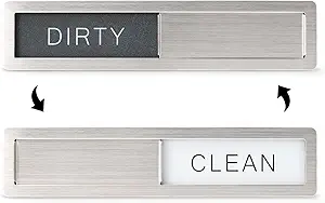 304 Grade stainless steel Clean Dirty dishwasher magnetic sign